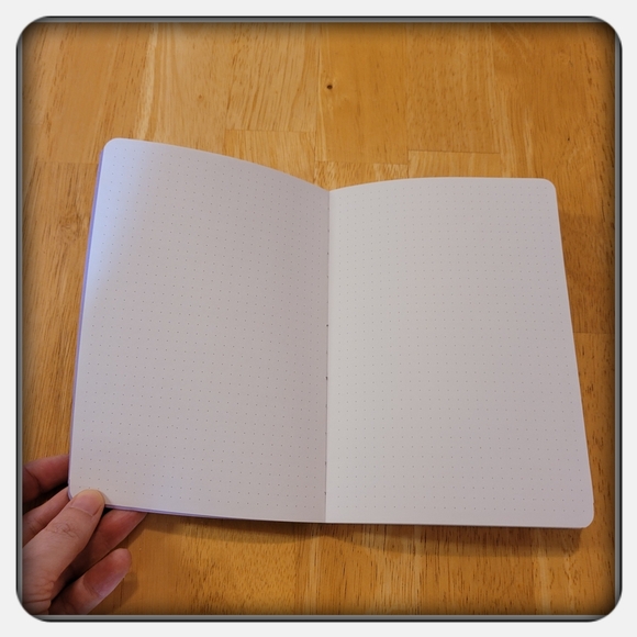 NWOT Grey Suede Leather Journal - Picture 2 of 5